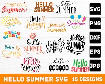 Paquete de Svg PNG de verano, Svg de verano de moda, Svg frontal y posterior, Svg de ambiente playero de verano, Svg de océano, Svg de vacaciones, Svg de temporada de verano