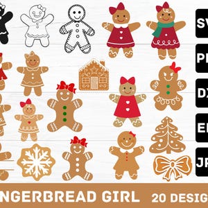 Lebkuchenmann svg, Lebkuchenfrau svg, Weihnachts svg, Bundle svgs, Schichtschnitt, Lebkuchen png, Lebkuchen dxf, Lebkuchenmann eps