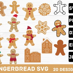 Lebkuchenmann svg, Lebkuchenfrau svg, Weihnachts svg, Bundle svgs, Schichtschnitt, Lebkuchen png, Lebkuchen dxf, Lebkuchenmann eps