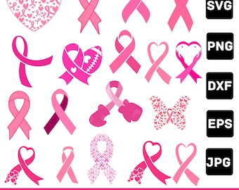 Awareness Ribbon SVG Bundle: 20 Designs (Digital Download)