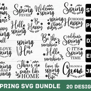 Spring svg bundle, Easter svg, Welcome spring svg, Flower svg, Spring svg, Hello Spring Svg, Spring is Here Svg, Spring quote bundle