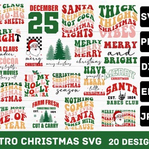 Mega pacote de Natal retrô, designs de sublimação de Natal, pacote de Natal png, feliz natal png, pacote de sublimação png, natal png
