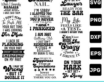 Funny Coffee Quotes SVG Bundle: Sarcastic Office Humor (Digital Download