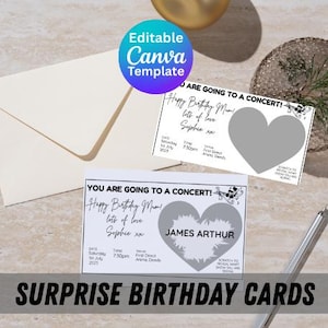 Biglietto di auguri a sorpresa / Biglietti per concerti a sorpresa personalizzati / Presentazione a sorpresa per concerto / Concerto a sorpresa con gratta e vinci