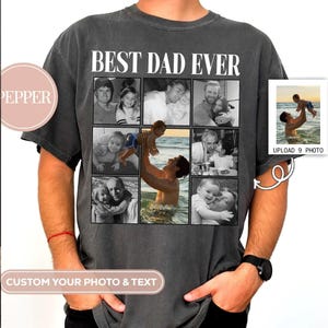 Comfort Colors® Custom Photo Dad shirt,PAPA with year, Gift for Husband, Father days Gift, Legend Husband Dad Papa Vintage Since,Dad Gift