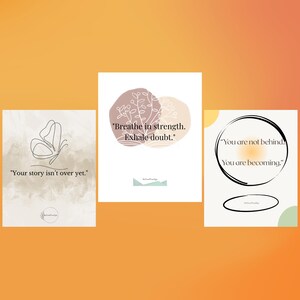 Empowering Wall Art Printable Bundle – Set of 3 Motivational Quotes | Self-Growth & Positivity Decor (8x10 in)