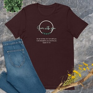 I Am With You – Isaiah 41:T-Shirt – Minimalist Jesus Design for Comfort & Faith