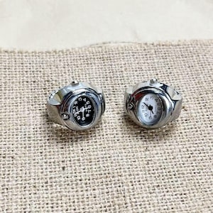 Punk Ring Watch - vintage Ring Watch - Y2k Mini Watch Ring - Adjustable Ring Watch, Clothing Accessories - Personalized Gift -Christmas Gift