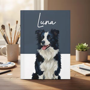 Custom Pet Portrait Journal: Personalized Dog Cat Photo Notebook