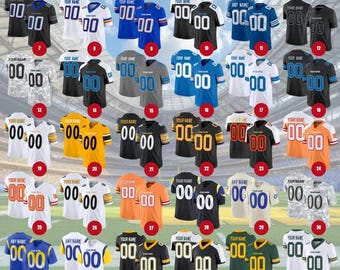 Stitched Jersey Custom Football Jersey Personalized Embroidered Name Number Team Game Training Shirt Fan Gift for Men Women Youth Sports