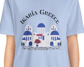 Ikaria Grecia, villaggio greco Tee