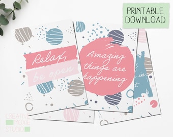 Printable Intended Parents Affirmation Cards - printable Affirmations - Surrogate - Surrogacy - Adoptive Parents