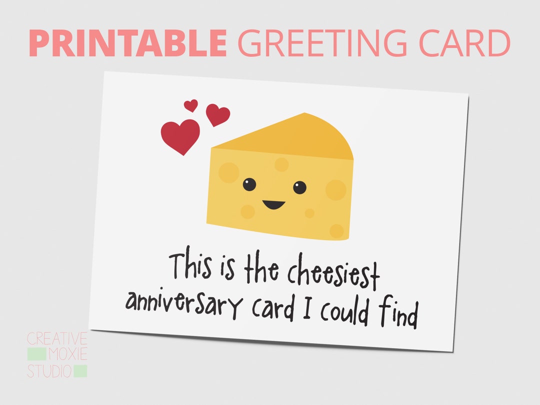 Printable Anniversary Card Print at Home Anniversary Card This is the