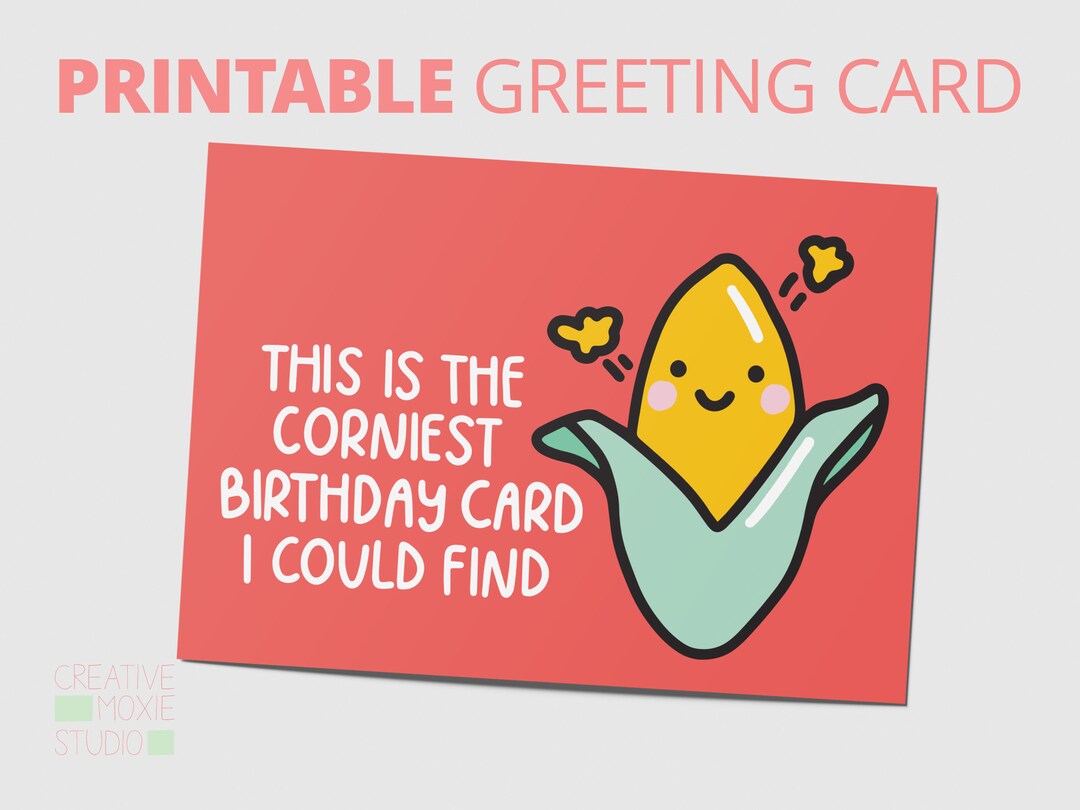 Printable Birthday Card Print at Home Birthday Card This is the