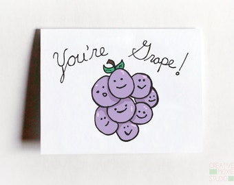 ¡Eres Uva! Tarjeta de ánimo - Tarjeta "Simplemente porque sí"