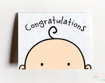 New Baby Card - Congratulations Baby Card - Baby Shower Card - Popular baby shower cards - Cards for baby shower