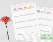 Weekly Schedule - Printable Weekly Calendar - Print at Home Diary Calendar Page – One Week Organizer Journal – On Demand 2024 Planner