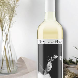 Wine bottle label, photo wine bottle label, custom wine bottle label, simple wine bottle label, personalised wine bottle label, wine label