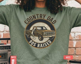 Papá de los 90 con estilo country / Camiseta retro vintage de música para él / Regalo para el Día del Padre