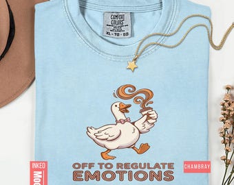 Camiseta "A regular las emociones" / Regalo original para terapeutas / Camiseta divertida para trabajadores sociales