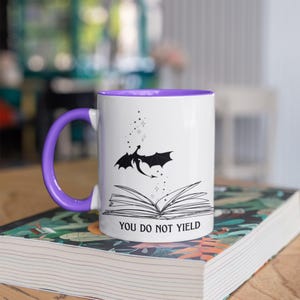 Fourth Wing Inspired Mug, BookTok Merch for Romance Readers, Dragon mug, Xaden Riorson, Fourth Wing Merch, Fourth Wing Gifts