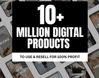 10Million+ PLR & MRR Digital Product Bundle | Passive Income | Resell Rights | Done-for-You Business Kit | Instant Download