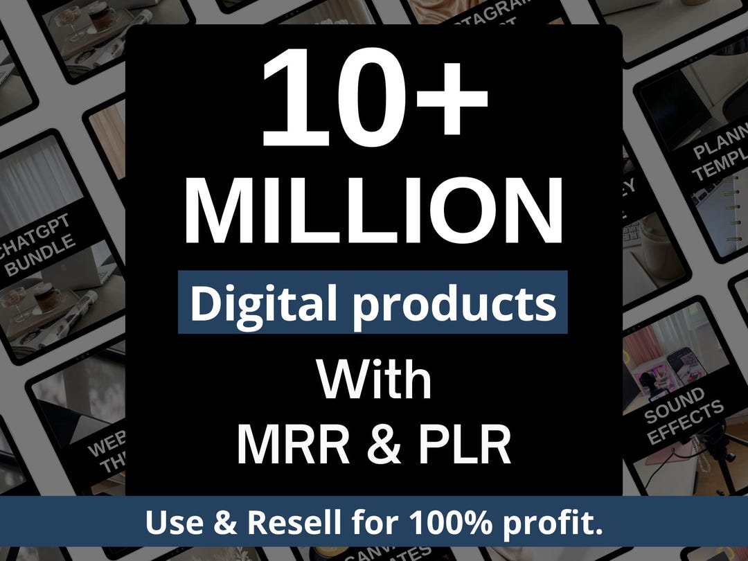 10 Million+ PLR MRR Digital Products Bundle | Passive Income Business ...