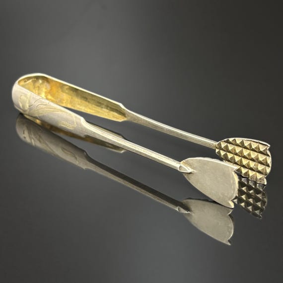 シルバートング アンティーク フランスアンティーク シルバーサービングトング｜Antiques Knock