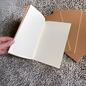 Blank Kraft Notebooks Set - 4 Pack A5 Sketchbooks for Journaling, Writing, Scrapbooking & DIY Projects