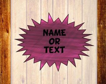 Custom Name DTF Transfer, Personalized Text Shirt Design, Comic Book Style Ready To Press