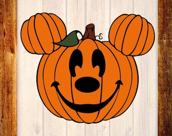 Pumpkin Mickey DTF Transfer, Disney Decor Shirt Design, Halloween Themed Ready To Press