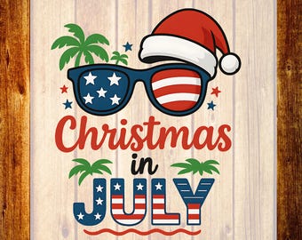 Gafas de sol con la bandera estadounidense, diseño DTF para transferencia, diseño de camiseta para vacaciones de verano, Navidad patriótica, listas para imprimir.