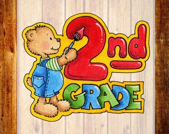 2nd Grade DTF Transfer, Second Grade Teacher Shirt Design, School Outfit Ready To Press