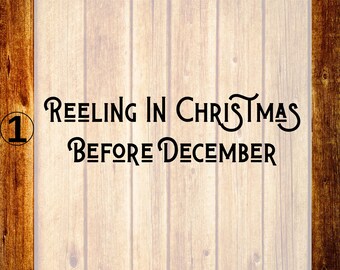 Transferencia DTF "Reeling In Christmas Before December", diseño de camiseta "Christmas in July", regalo para fiesta en la playa