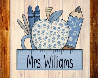 Custom Teacher Name DTF Transfer, Personalized Back to School Shirt Design, Ready To Press