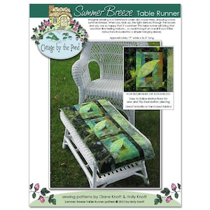 Summer Breeze Table Runner / Wallhanging quilting PDF pattern image 1