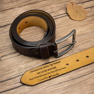 Cinturón de cuero personalizado, cinturón de cuero personalizado para papá, regalo de Navidad para novio, regalo único para esposo, cinturón de aniversario hecho a mano.