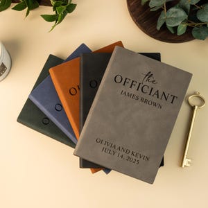 Libro per celebranti di matrimoni, quaderno per celebranti personalizzato, regalo di nozze per celebrante, regalo per reverendo, diario per celebranti, idee regalo per pastori di matrimoni