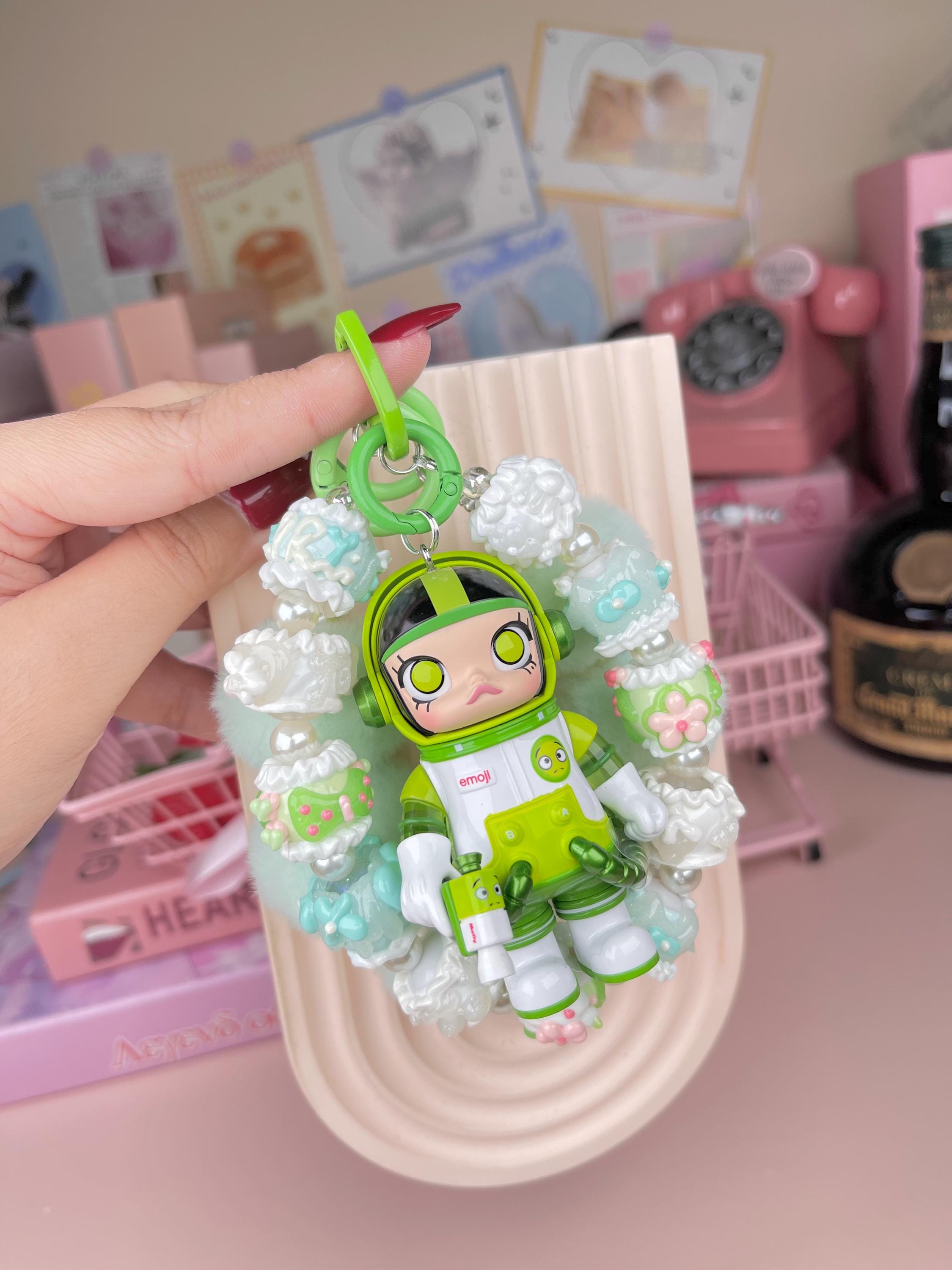 ポップマート キーホルダー バッグストラップ DIY 100% メガスペース