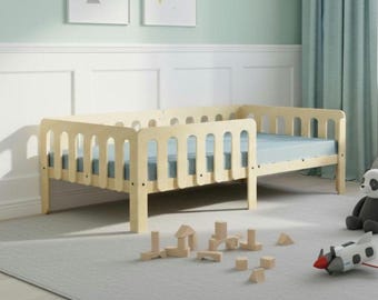 Wooden Kids Bed Frame: House Style with Optional Roof & Legs 200*100