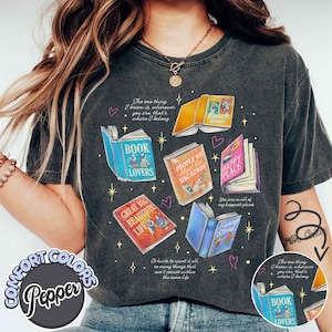 Comfort Colors® Emily Henry Books Collection Shirt, Great Big Beautiful Life T-Shirt, Romance Reader Shirt, Happy Place Beach Read Merch
