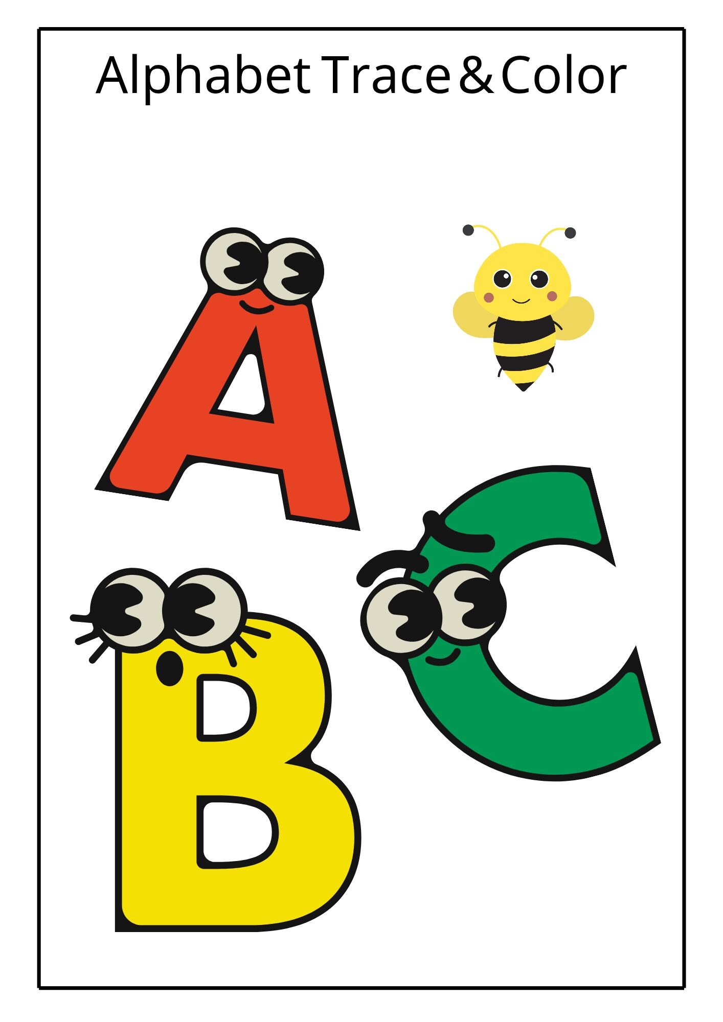 ABC's Color & Trace Pages