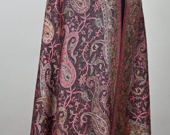 Paisley Pashmina Wollschal: Lila & Pink