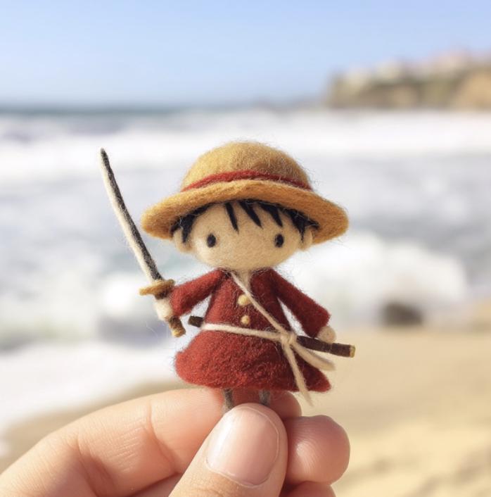 Miniature Pirate Needle Felting PDF Tutorial and Guide – Chibi