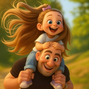 Personalized Cartoon Character Art, Custom 3D Pixar Style Portrait from Photo, Digital Pixar Drawing, Birthday Gift Couple or Family Cartoon