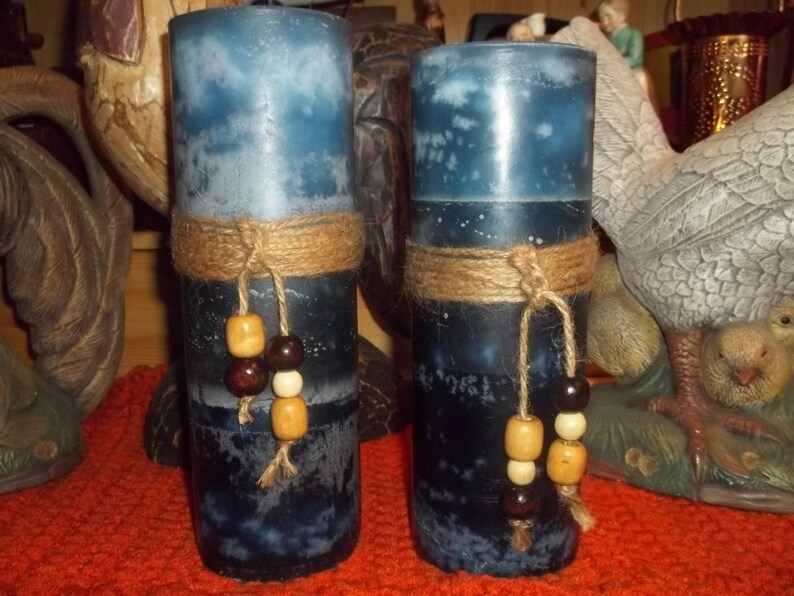 PILLAR CANDLE Highly Scented Triple Layered Variegated Etsy