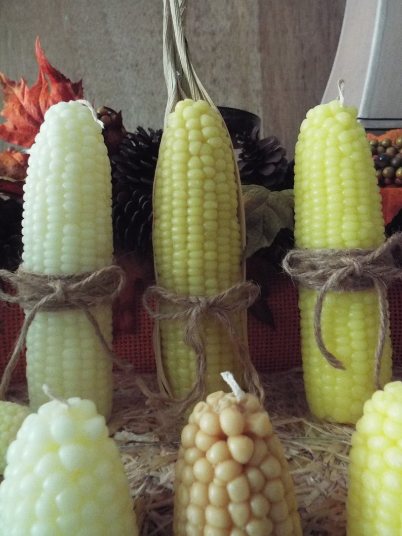 Set of 3 Full Size CORN COB CANDLES Your Choice of Fragrance Etsy