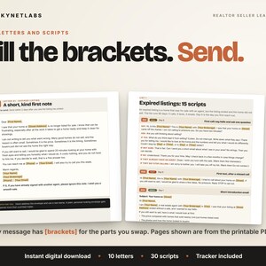 Expired Listing Letter & FSBO Letter Templates, Realtor Seller Lead Scripts + Prospect Tracker (Digital Download) image 5