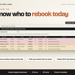 まつげ＆眉毛エステティシャン向けクライアントキット、問診票、アフターケアカード、再予約用テキストメッセージ（デジタルダウンロード） 画像 4