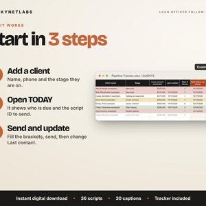 Loan Officer Follow-Up Kit: Scripts, Client Tracker, Social Captions (Digital Download) image 6